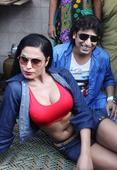 PIX: Veena Malik visits Mumbai's red light area