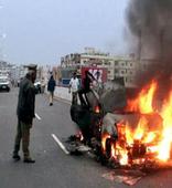 Man burnt alive as car catches fire