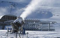Snow guns firing on southern skifields