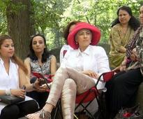 Spotted: Cheerful Manisha Koirala in New York