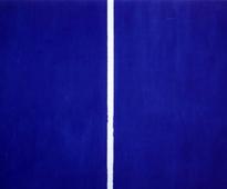 Blue painting with white line sells for nearly US$44 million