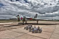 Bikers head to Rome for the last flying Vulcan