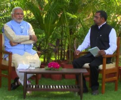 Modi, in rare Gujarati interview, says of Advani: Modi, in rare Gujarati interview, says of Advani: