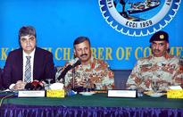 DG Sindh Rangers addressing to members of KCCI