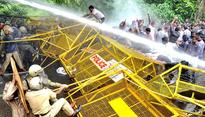 Lathi-charge after DYFI march turns violent