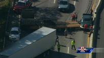 Route 128 backed up for miles after crash