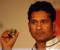 Tendulkar launches 10 gram gold coin with his image