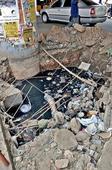 Incomplete work on drainage inconveniences road users in Coimbatore