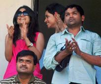 Snapshot: Cheteshwar Pujara's wife seen cheering him wildly on the stands