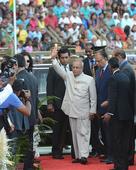 PHOTOS: Pranab joins Mauritians' I-Day celebration