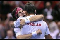 Doubles victory gives Serbia 2-1 lead over U.S.
