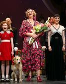 Photo Coverage: The New Miss Hannigan  Takes a Bow! Check Out Jane Lynch's Opening Curtain Call in ANNIE!