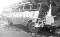 5 charred to death as bus catches fire