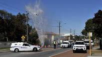 Water main erupts on Flinders Street