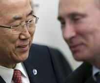 U.N. chief meets with Putin as Russian warships assemble off Syria