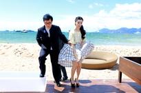 Fan Bingbing's dress flies up at press conference of Jackie Chan's 