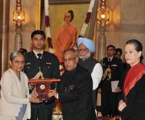 President on Ela Ramesh Bhatt of Sewa