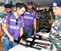 IPL PICS: Gauti, Yusuf, Lee at CRPF Camp