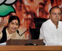 Manmohan is PM but not a leader: Sushma on UPA’s fourth anniversary