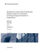 Technical Note on Foreign Involvement in Insider Intellectual Property Theft Released