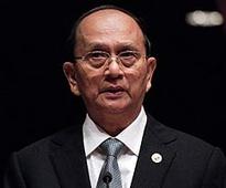 Myanmar President Thein Sein arrives at White House