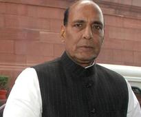 Rajnath Singh meets Om Prakash Chautala in hospital