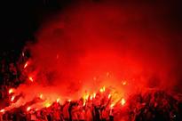 Four fans injured after firework goes off in the stands in Cyprus