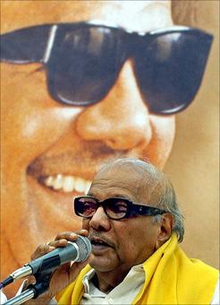 Karunanidhi appears in public for first time in a year Karunanidhi appears in public for first time in a year