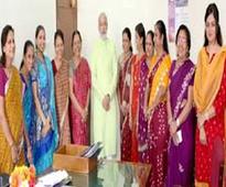Narendra Modi meets women MLAs on International Women's Day