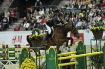 Olympic champion Steve Guerdat from Switzerland wins, but Portugal's Luciana Diniz tops the leaderboard after second-day Rolex thriller