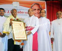 Mangalore: Bishop Dr Aloysius D'Souza Felicitates MLA J R Lobo