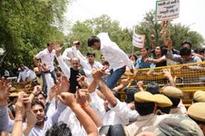 BJP workers protest Haryana CM residence for release of water
