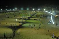Beach at the Cauvery this summer