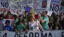 Thousands gather in Spain in protest of education cuts