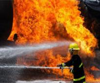 A commercial complex burns down in Mazar-e-Sharif