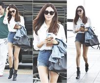Perfect body owner Kim Sa rang shows