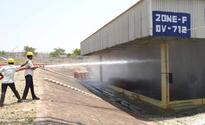 Safety drill at Indane bottling plant