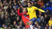 Ramires, Kaka, Ronaldinho on Brazil outer