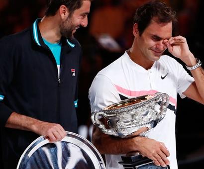Weeping Federer hails 20th Grand Slam title Weeping Federer hails 20th Grand Slam title