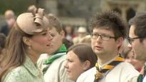 Duchess of Cambridge at Queen's Scout parade
