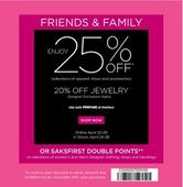 Saks Friends and Family Sale 2013: 25% savings