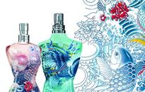 Jean Paul Gaultier summer fragrance bottles inspired by Asian tattoo art