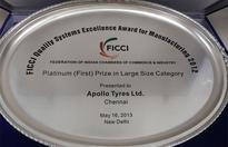 Apollo Tyres' Chennai Unit conferred with FICCI Quality Systems Excellence awards