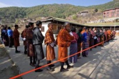 Bhutan's fledgling democracy goes to the polls on Tuesday