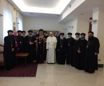 Historic meeting between Pope and Coptic Orthodox leader