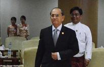 Myanmar president heads for historic US visit