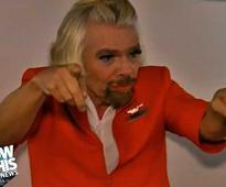 Here's A Horrifying Video Of Richard Branson Dressed As A Female Flight Attendant
