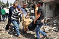 Bombs blast Turkish town on Syrian border, 46 dead