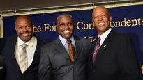 Track legends moved by interaction with athletes in Tohoku