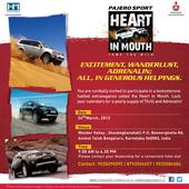 Mitsubishi Pajero Sport SUV owners head to Bangalore Heart-in-Mouth adventure on 24th March